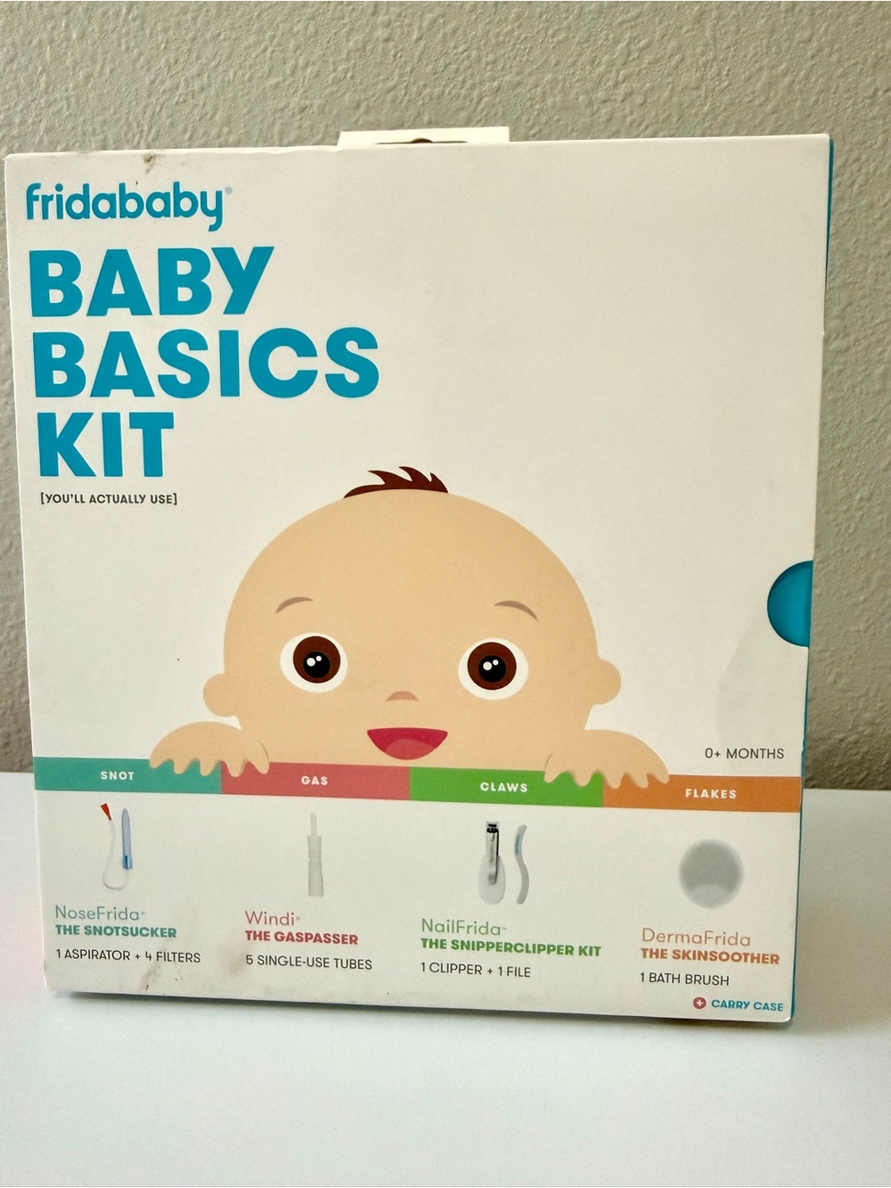 Baby Basics Kit — White and Teal